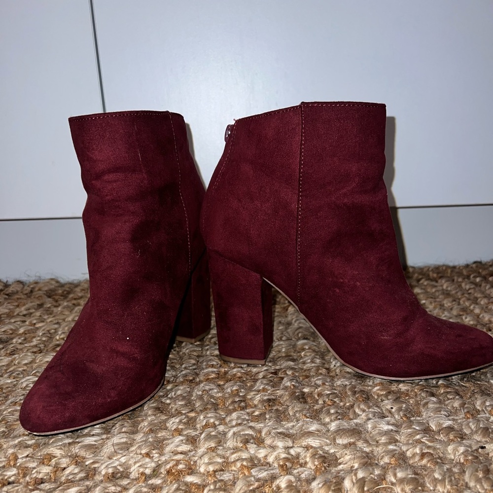 Suede Justfab ankle boots